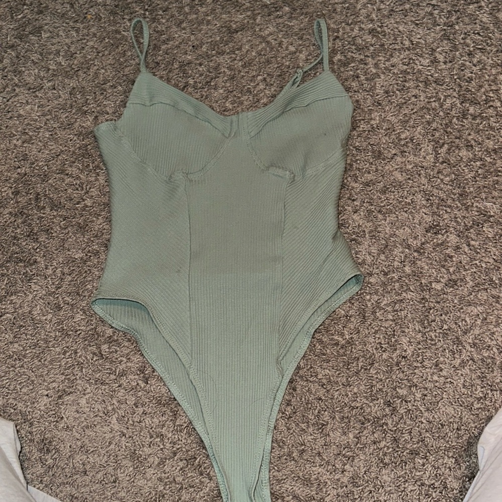 Green Body Suit From White Fox: Size Medium